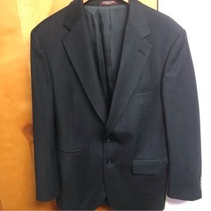 Evan Picone Men's Suit Blazer/Jacket Gray  stripe 40R